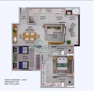 Apartamento em Jardim Itália, Sorriso
